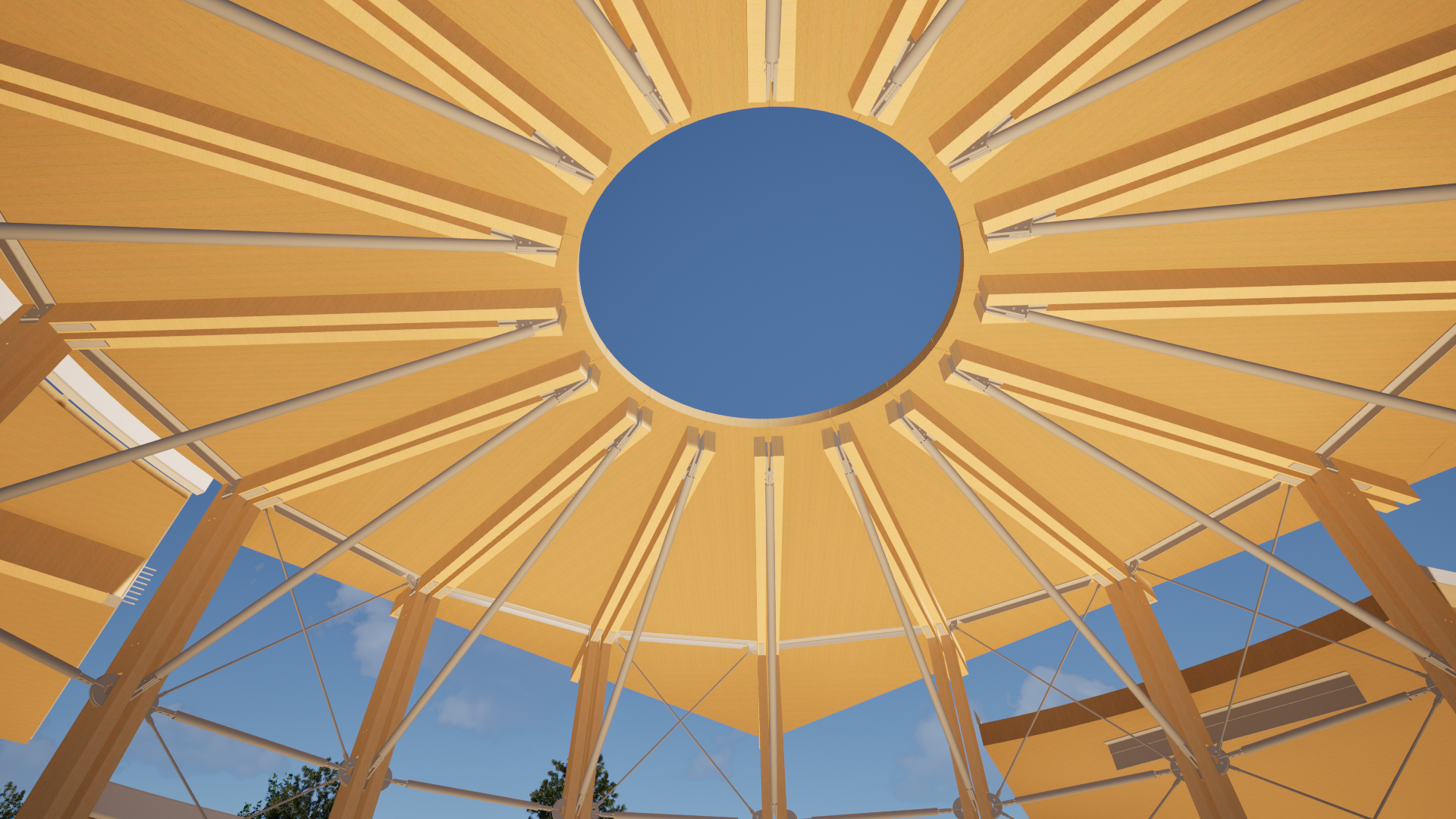 Mass timber structure interior